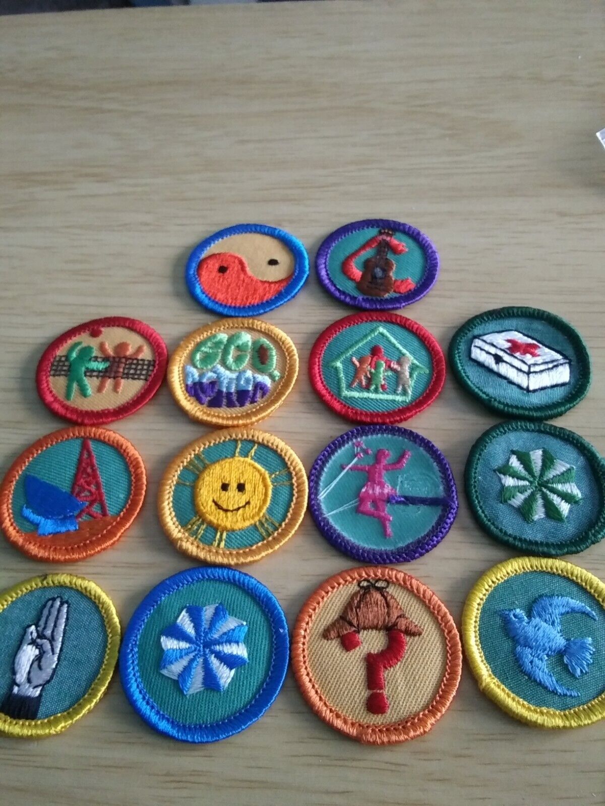 LOT OF 14 GIRL SCOUT BADGES** NEW  ** (SET #6)