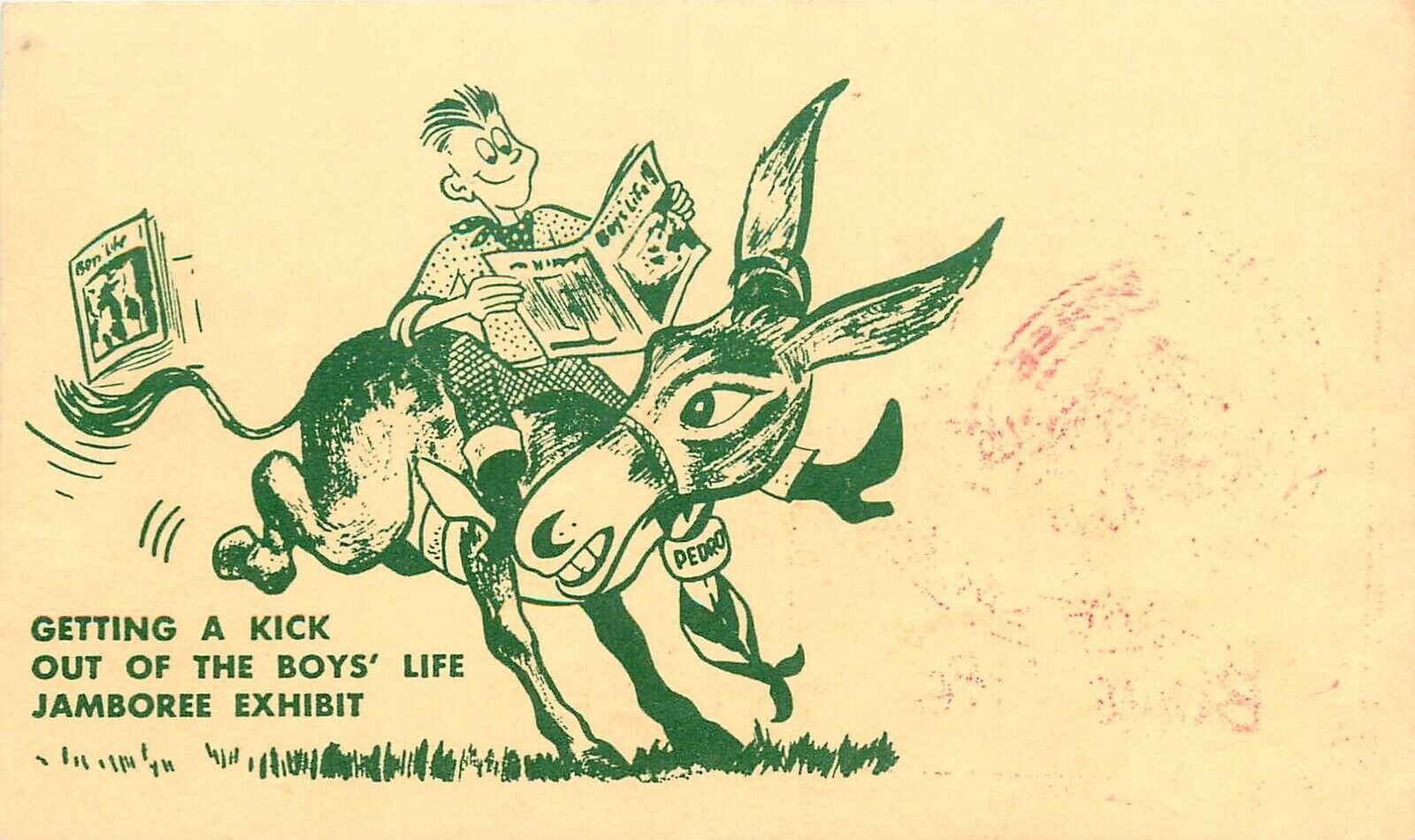 Postcard 1960s Boy Scouts Jamboree artist impression 24-6010