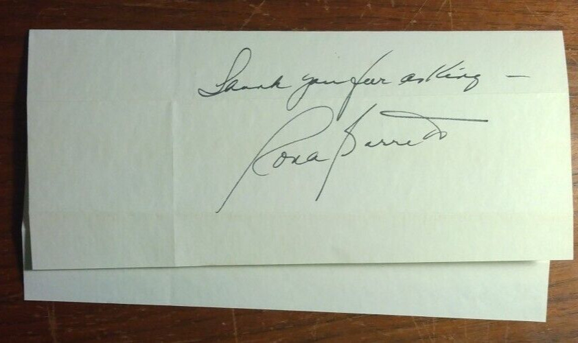 Rona Barrett Autograph ~ SIGNED & INSCRIBED 1975 Letter