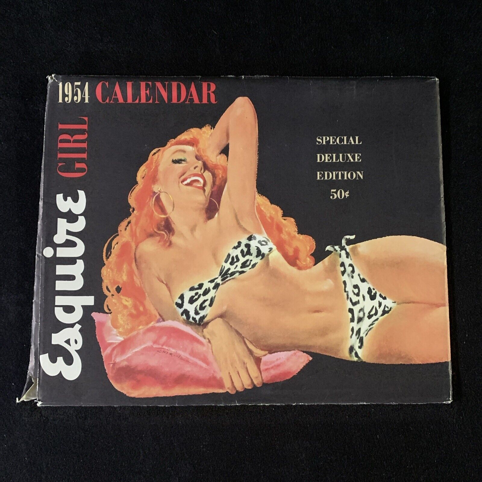 1954 *SPECIAL DELUXE* Esquire Girl PINUP Calendar With Envelope *COMPLETE*