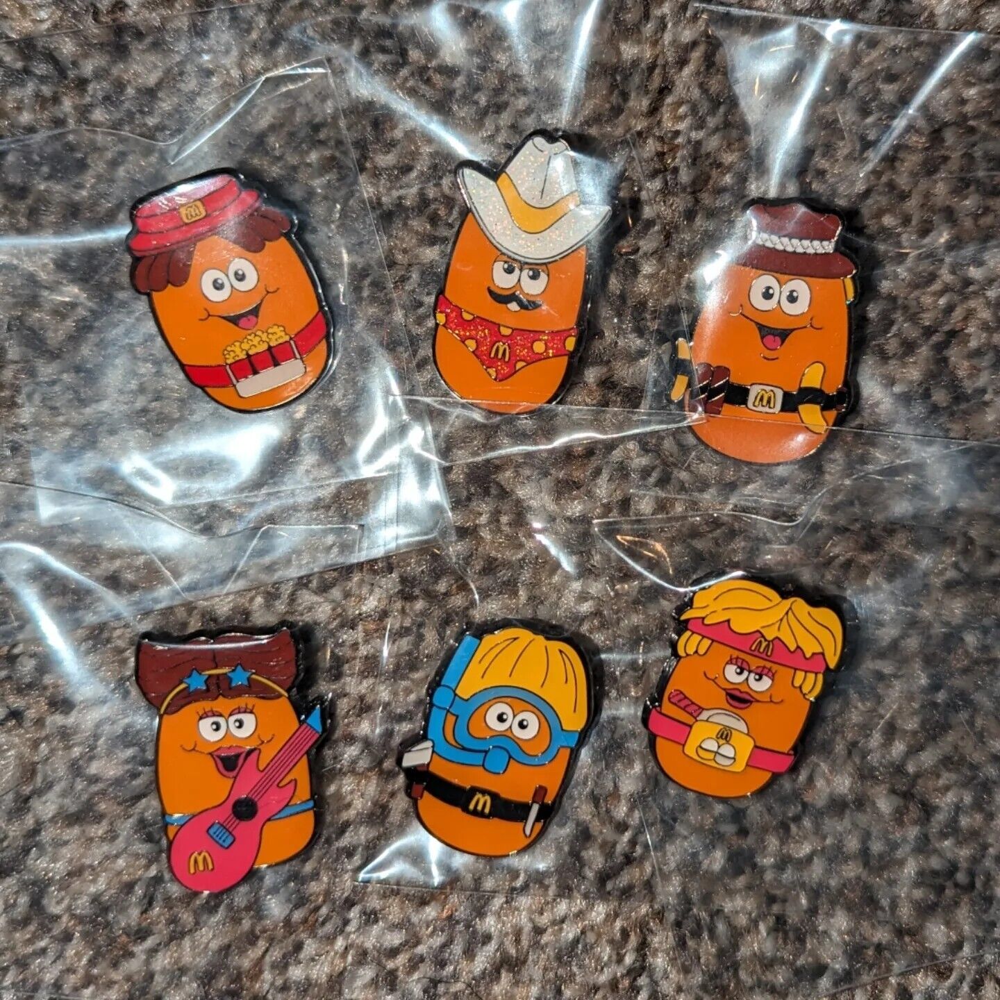 Loungefly McDonald\'s McNugget Buddies Pins Compete Set With Chase