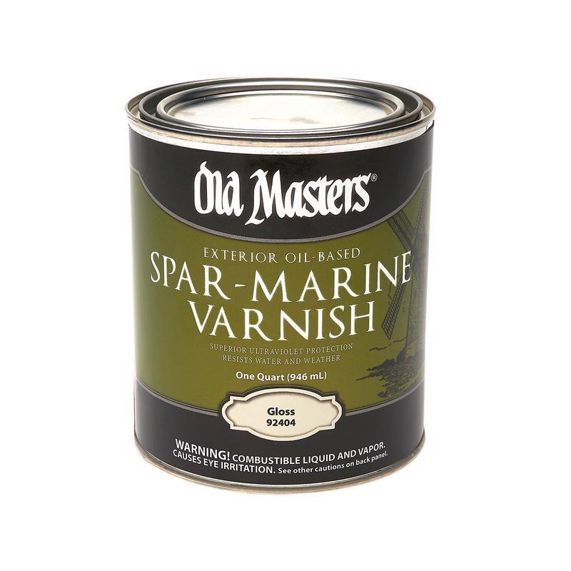 Old Masters Gloss Clear Oil-Based Marine Spar Varnish 1 qt. (Pack of 4)