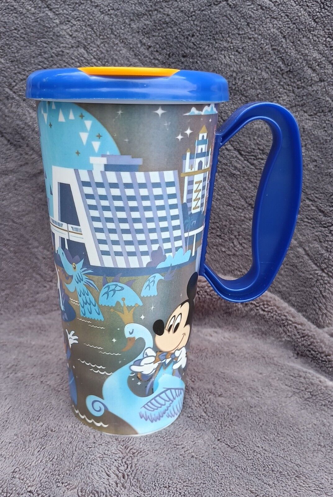 WDW Disney Mickey Mouse Travel Mug Cup Golden Ears Stitch Donald Tinker Moana 