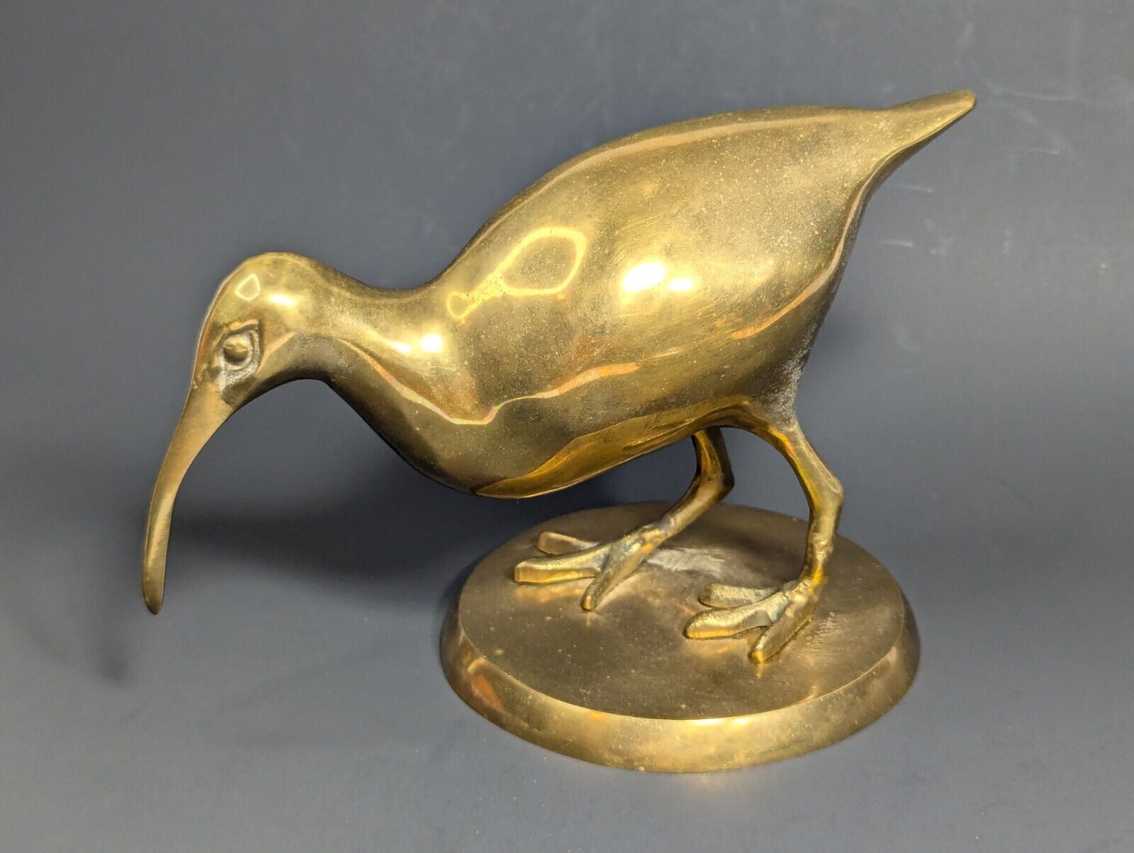 Vintage Collectible Brass Kiwi Bird Figurine Sculpture