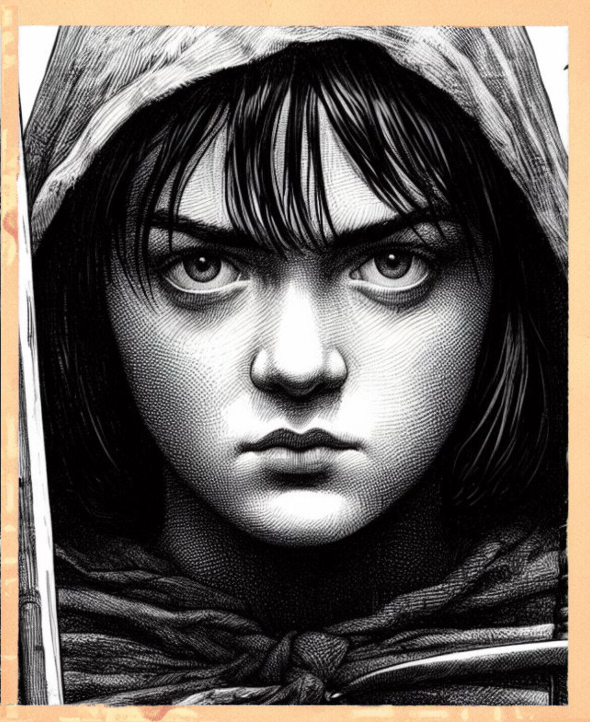 Maisie Williams (A) Art Card Limited /12 MPRINTS Signed By Artist
