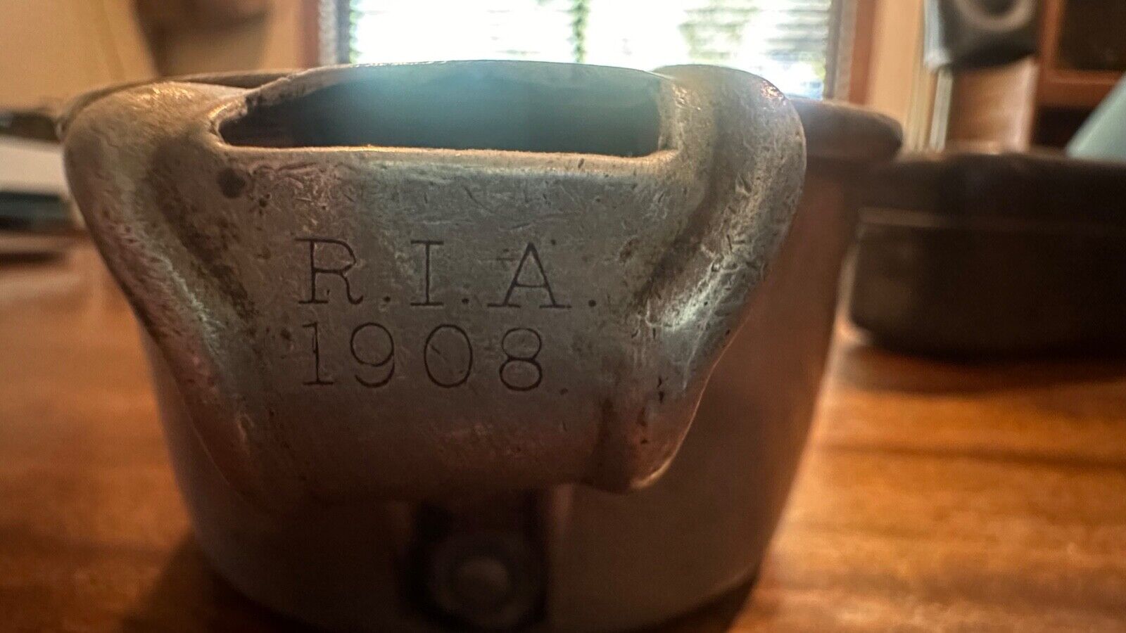 1908 EXPERIMANTAL CUP US MADE EXPERIMENTAL MARKED R.I.A. ALUMINUM