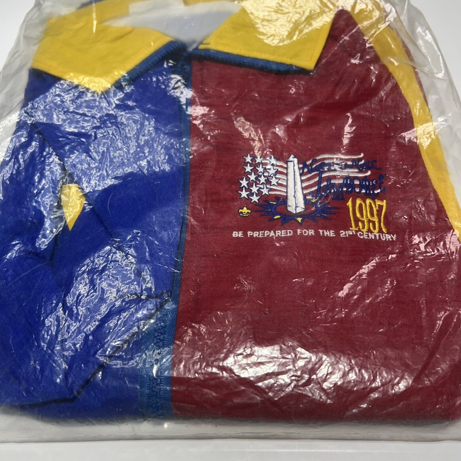BSA Red, Yellow & Blue 1997 National Jamboree Jacket Adult Large TS-334