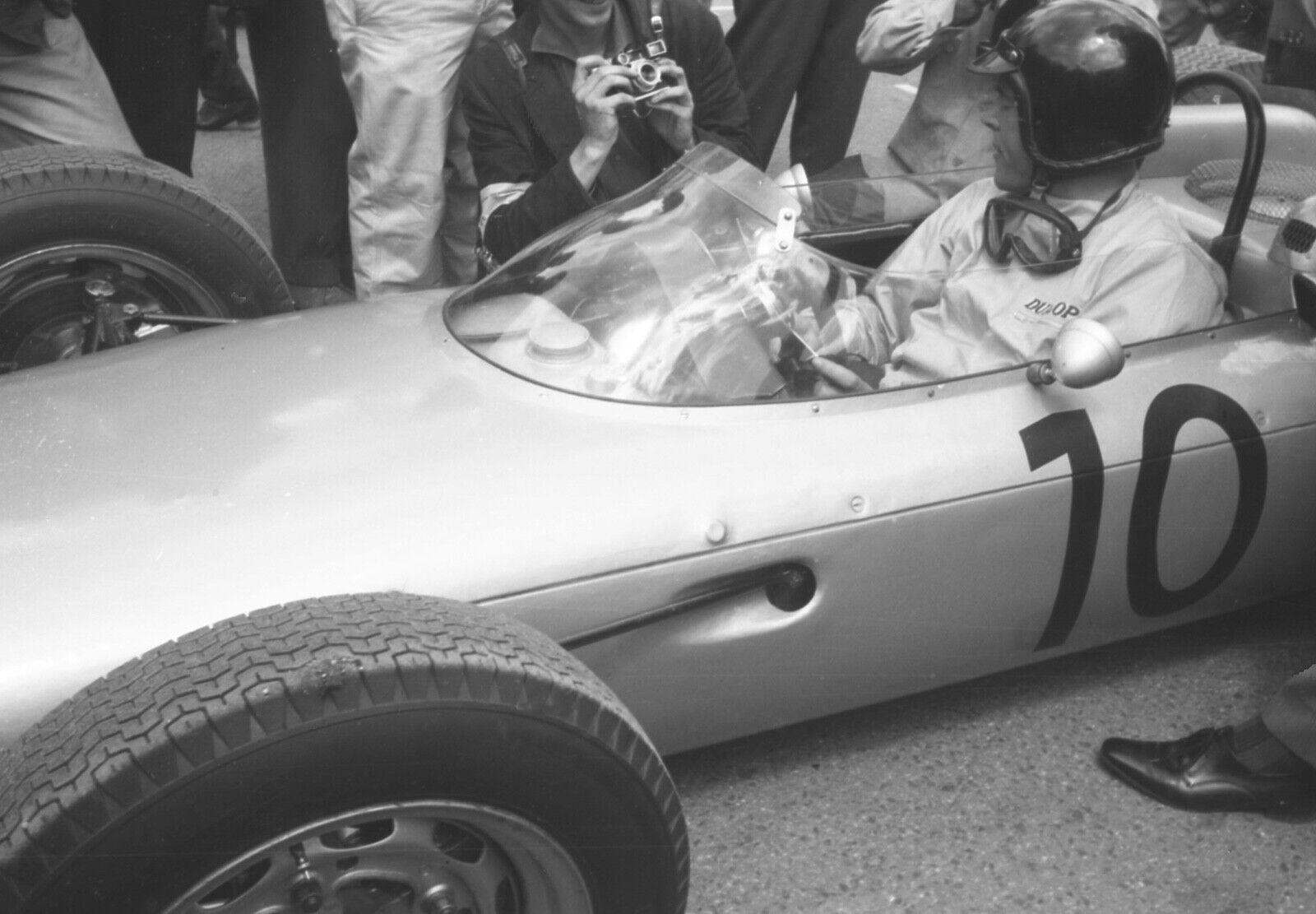1962 Solitude Grand Prix Dan Gurney Porsche   ORIGINAL BLACK AND WHITE NEGATIVE.
