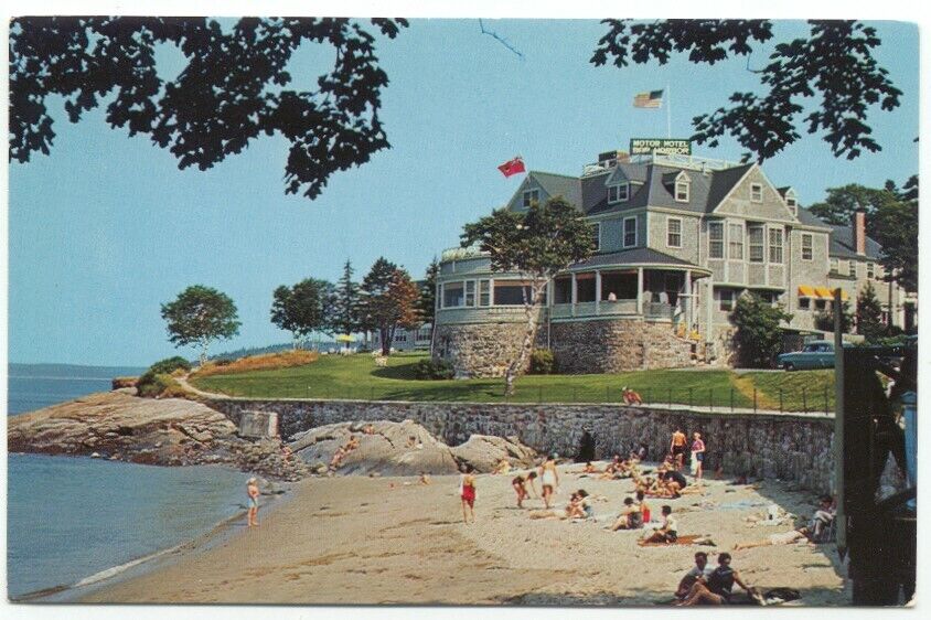Mt. Desert Island ME Bar Harbor Hotel Postcard Maine