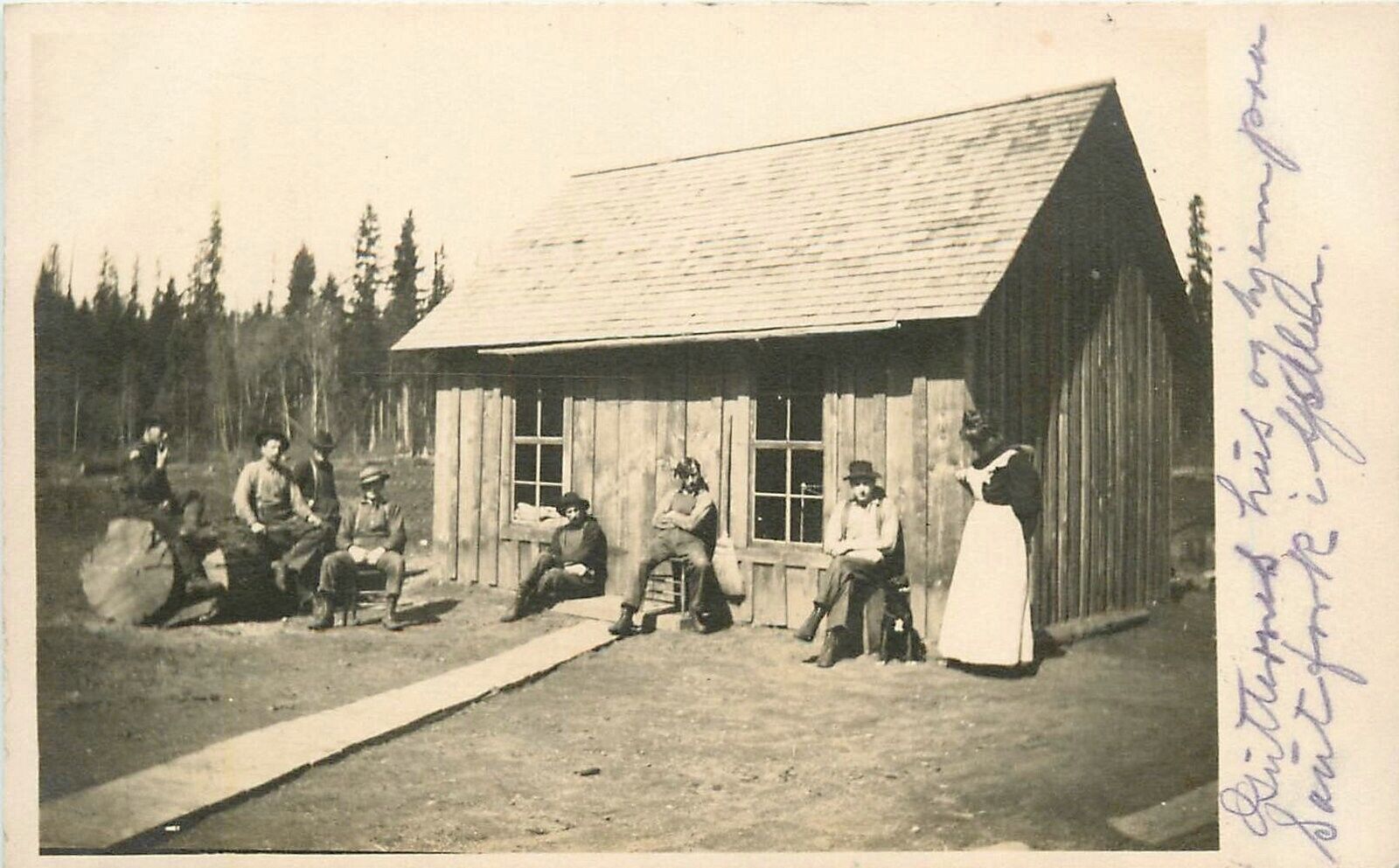 Postcard C-1910 Arlington Washington rural cabin Stillaguamish WA24-5732