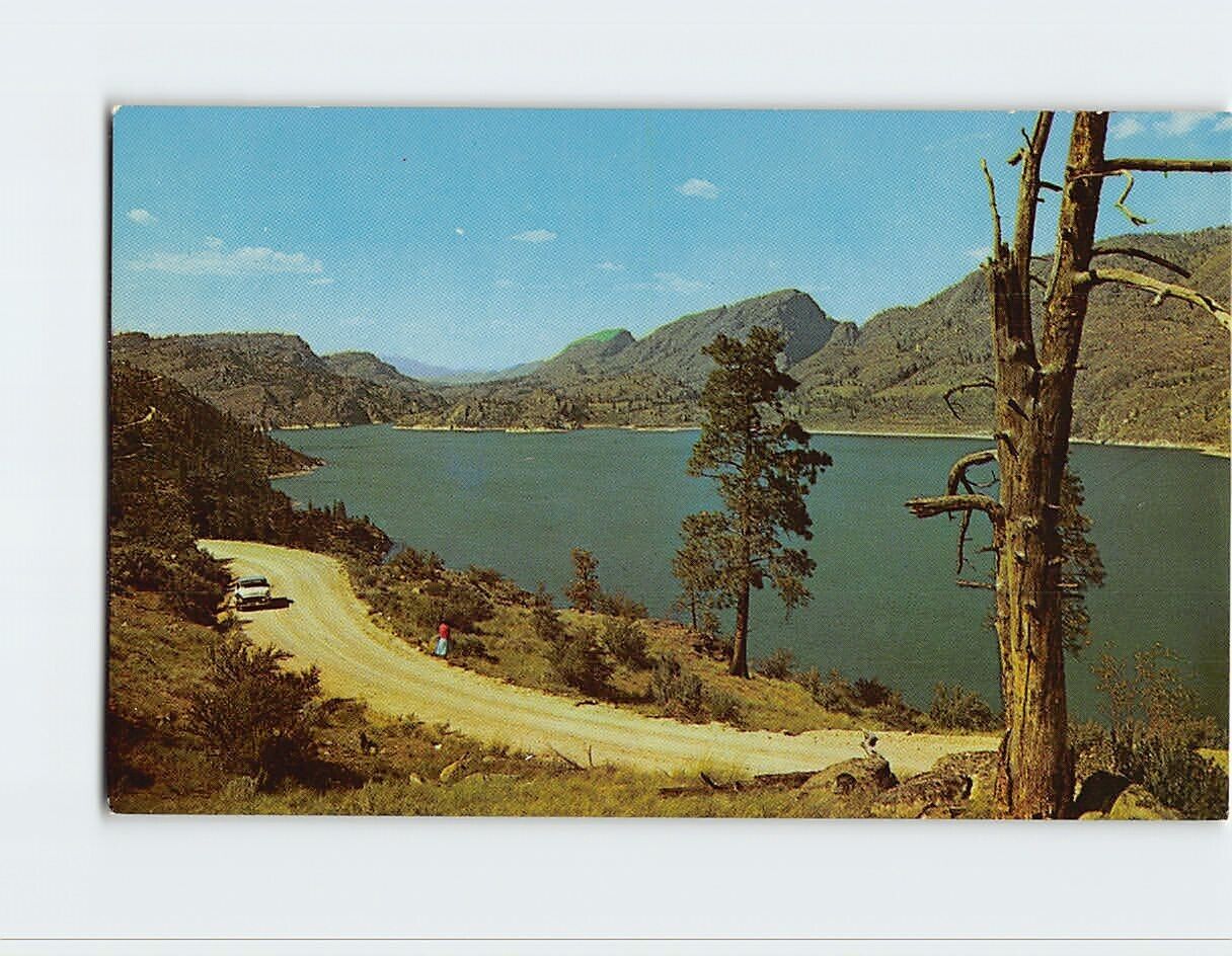 Postcard Omak Lake North Central Washington USA