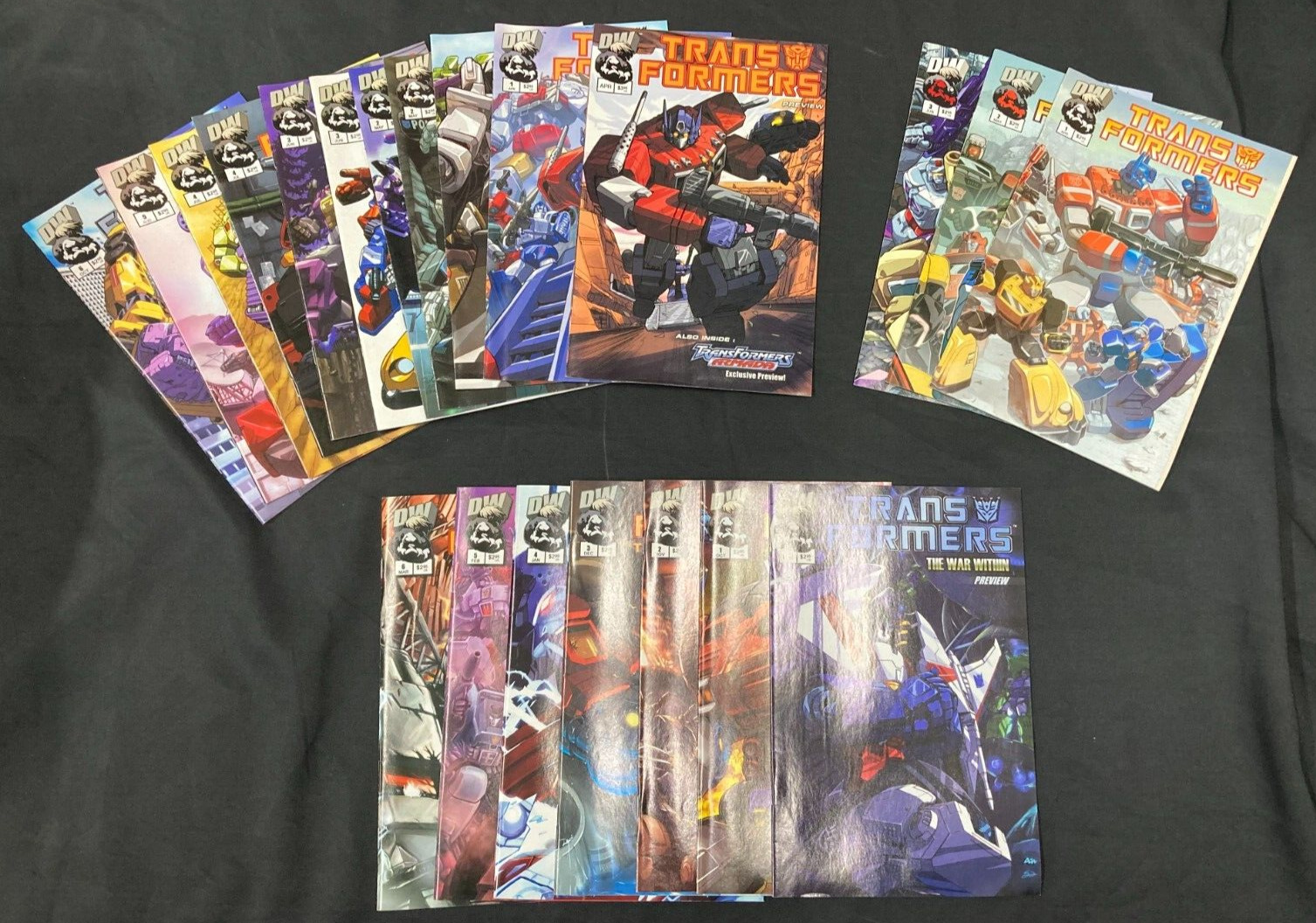 Lot of 21 DW Dreamwave Comics Transformers Comic Books