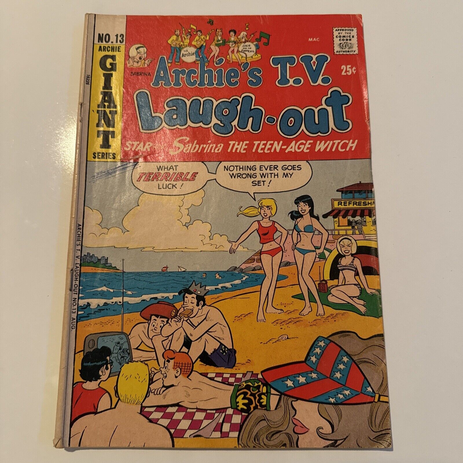 Archie’s TV Laugh Out # 13 | 1972 | Sabrina  Betty & Veronica Bikini Cover  VG