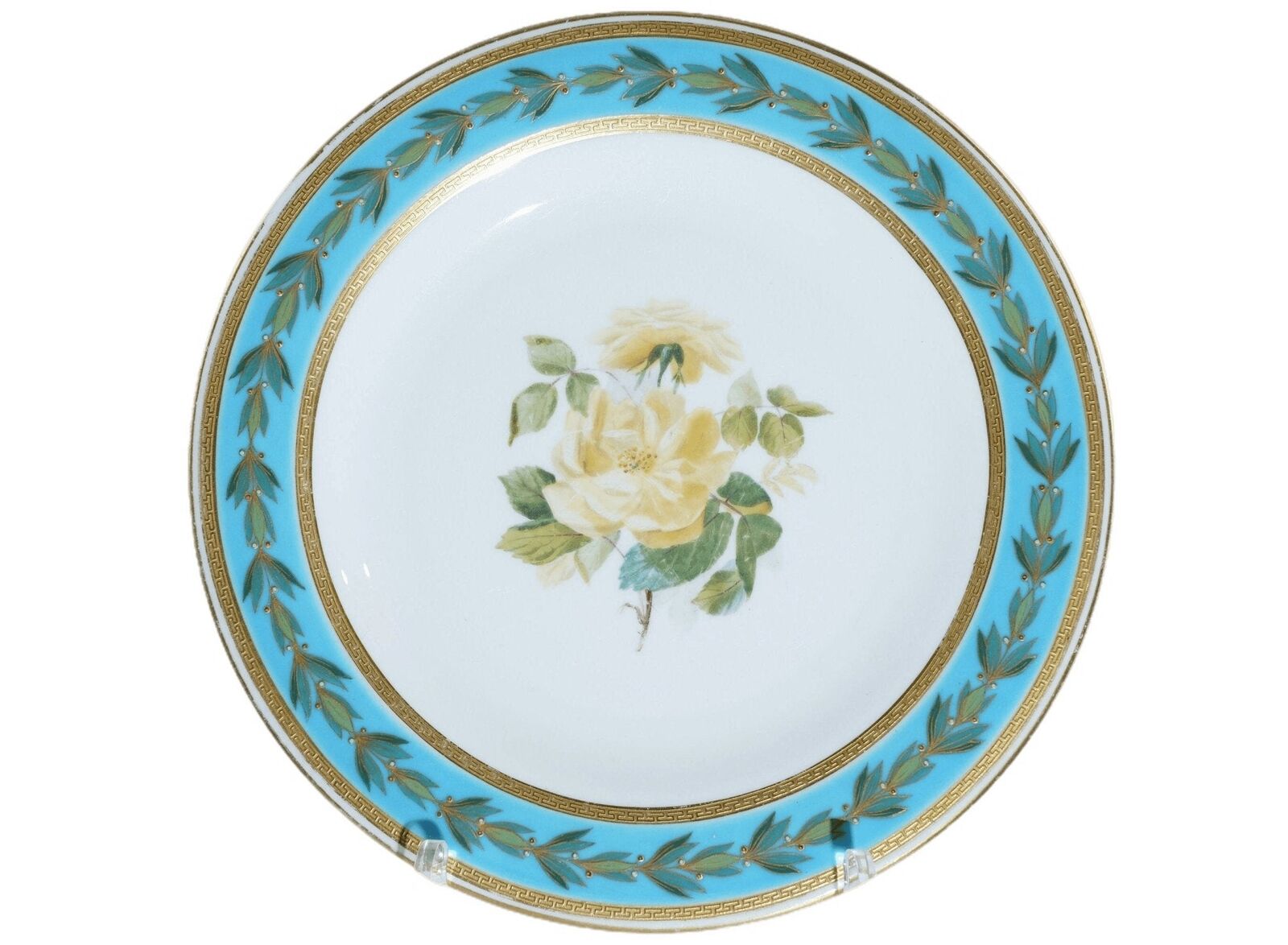 Antique Hand painted Minton luncheon plate with jeweled border