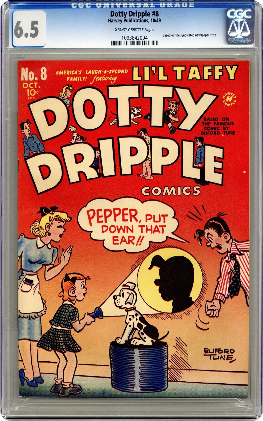 Dotty Dripple #8 CGC 6.5 1949 1093842004