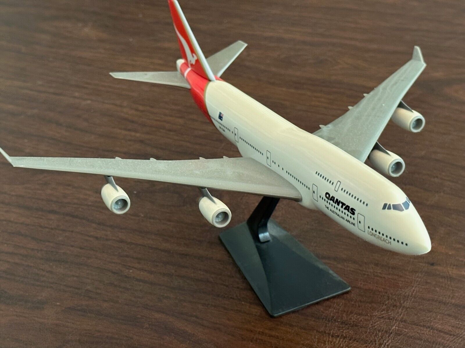 QANTAS AIRWAYS AUSTRALIA Boeing 747-400  Model Aircraft & Stand
