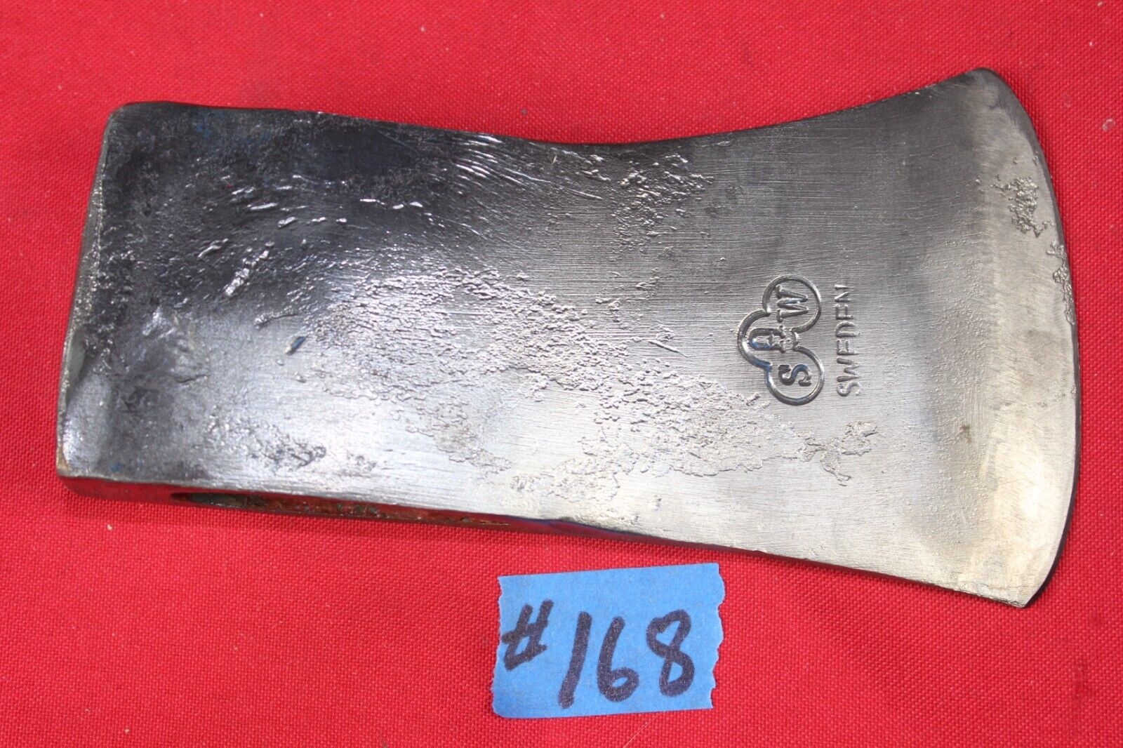S A W  Wetterlings Axe  Head  Sweden  stamped  1.0  2-1/4 ,  Weight 2 lb  3.5 oz