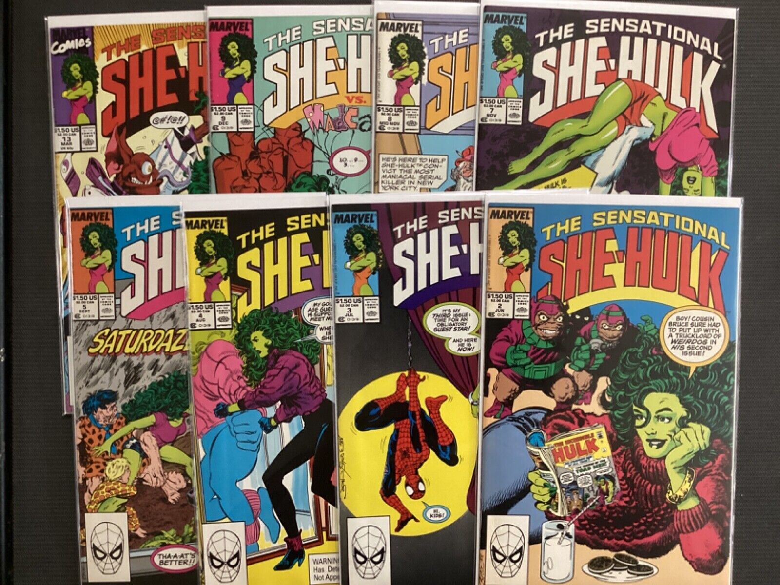 Sensational She-Hulk (Marvel 1989) John Byrne # 2 3 4 5  7 8 9 13 Lot all NM