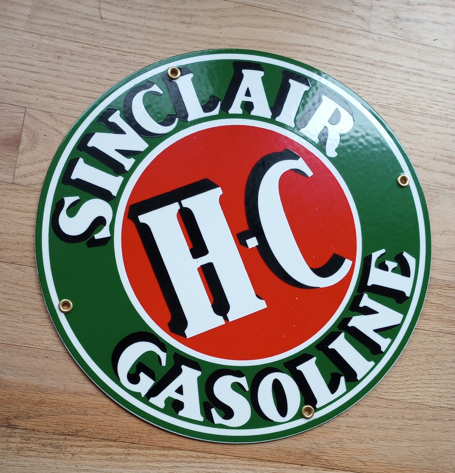 Sinclair HC Gas Oil Gasoline Porcelain Sign