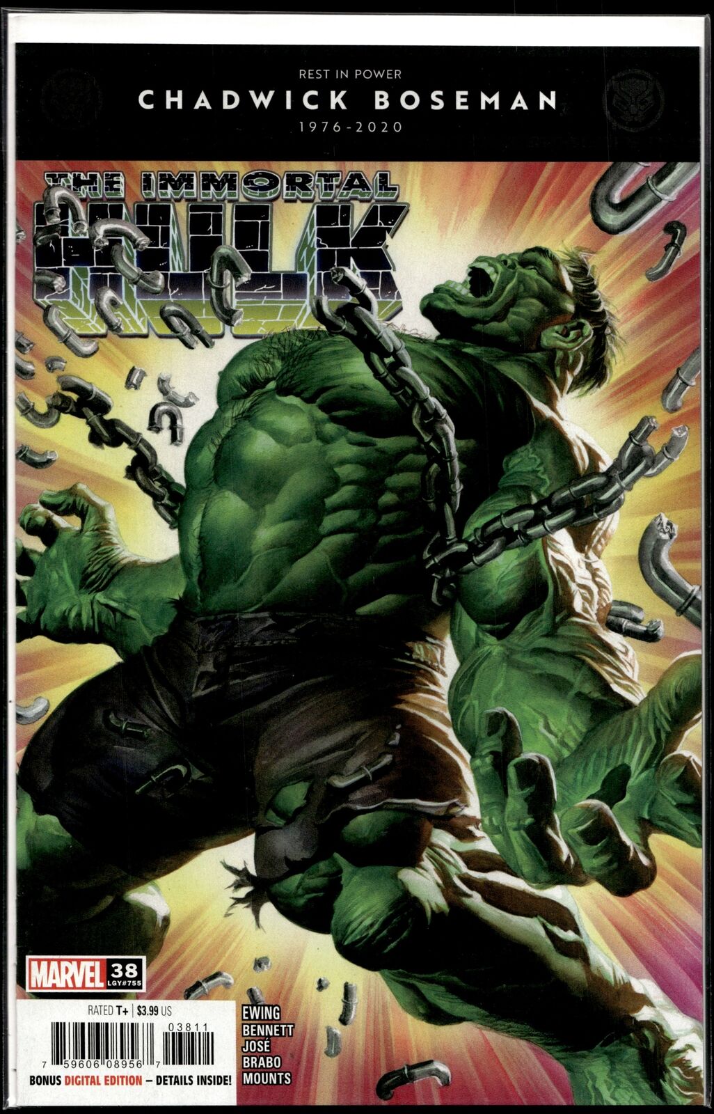 2020 Immortal Hulk #38 Ross Cover Marvel Comic