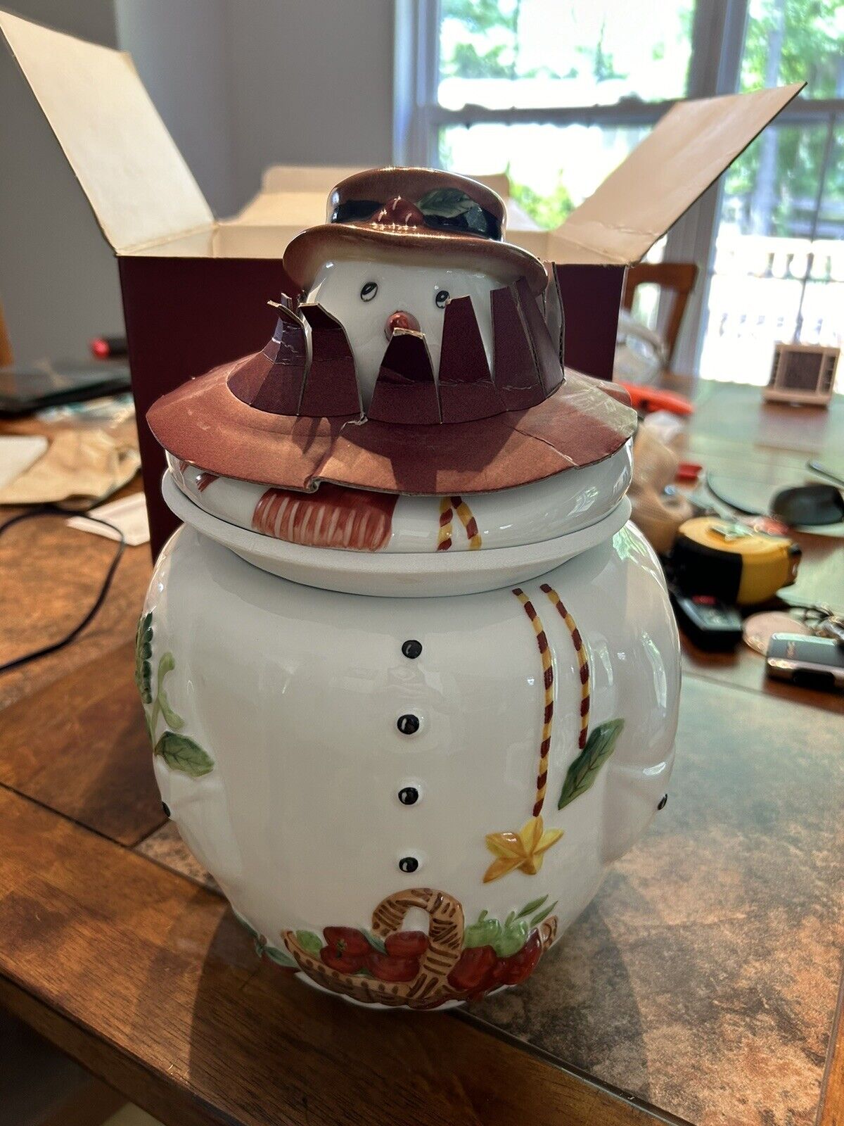Villeroy Boch Frosty Snowman Cookie Jar