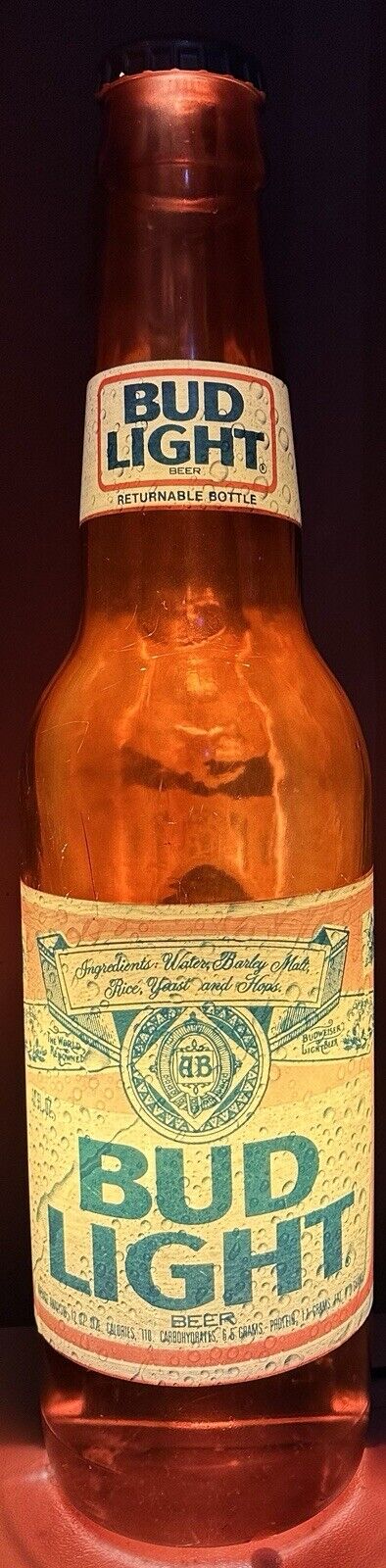 Vintage 1980s Budweiser Beer 36\