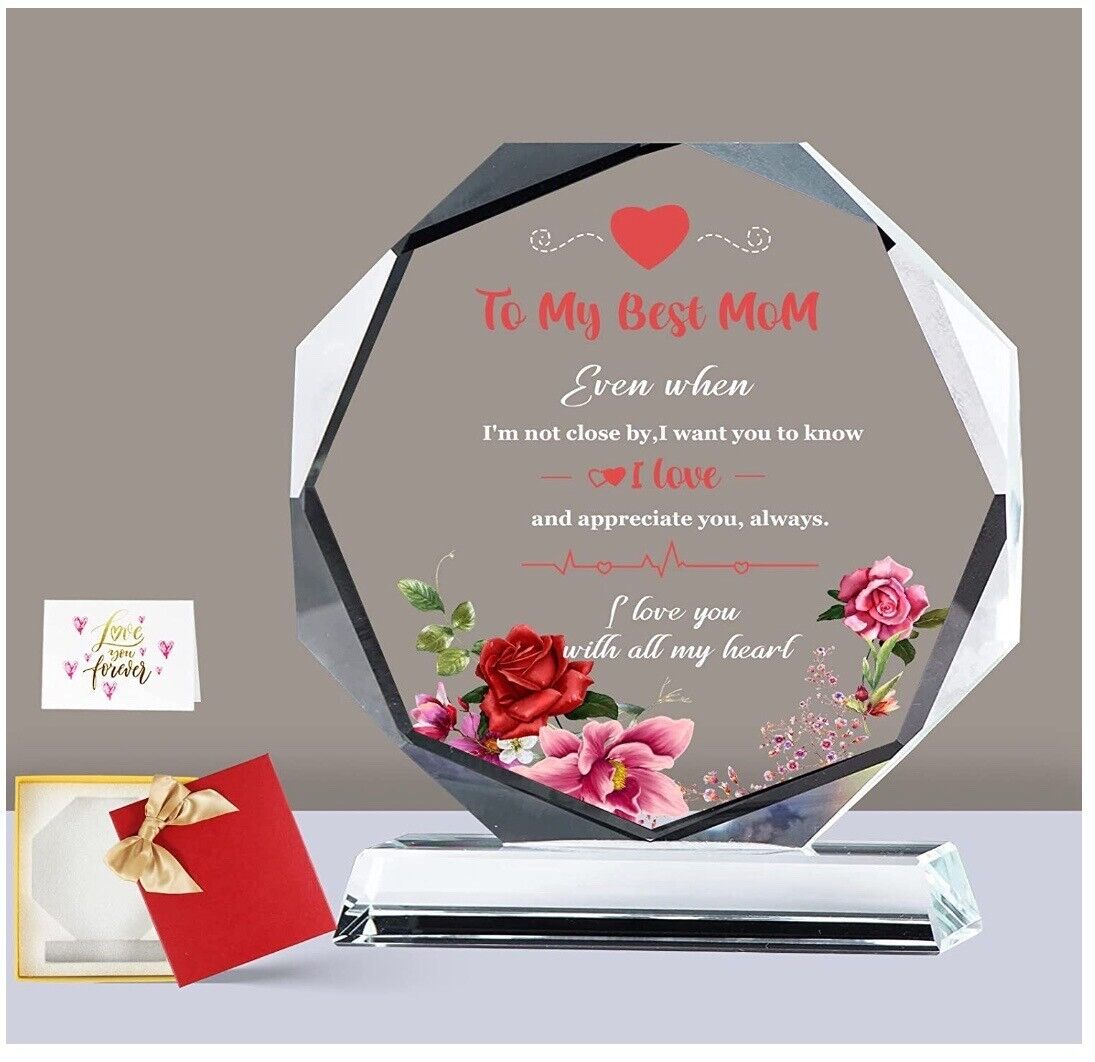🚨Mothers Day Alert🚨 Beautiful Engraved Crystal Gift for Mom