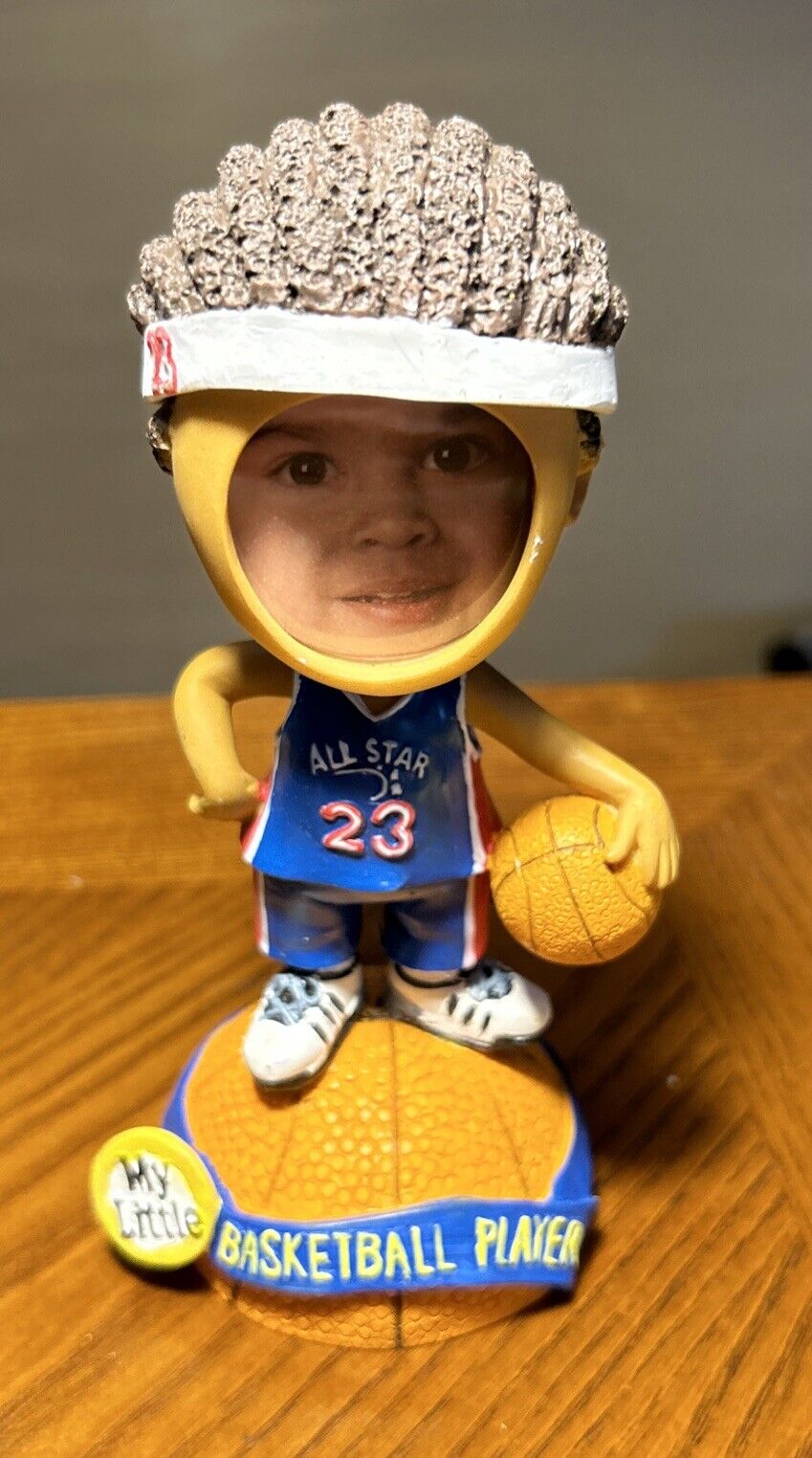 VINTAGE BOBBLE HEAD KIDS BASKETBALL PLAYER ADD YOUR PHOTO 