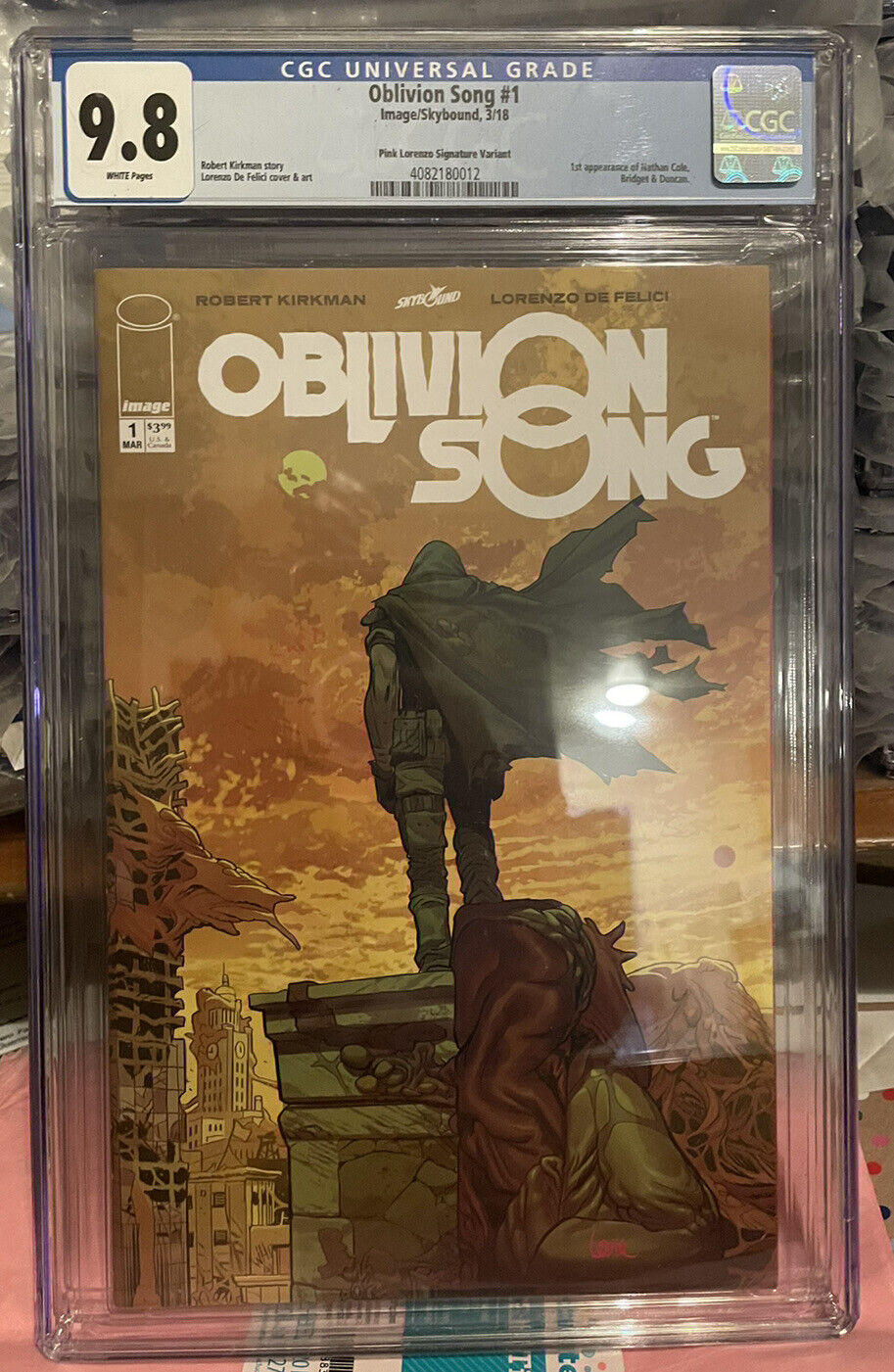 Oblivion Song 1 pink Signature CGC 9.8 Movie Coming $