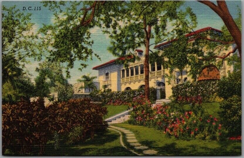 1936 Miami FL Postcard \