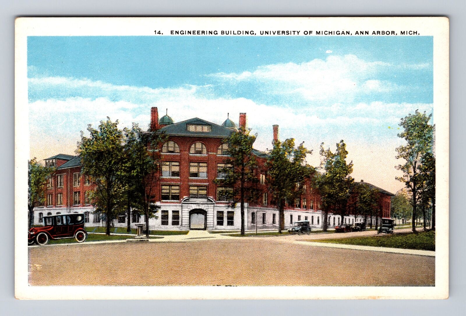 Ann Arbor MI-Michigan, University of Michigan Engineering Bldg. Vintage Postcard