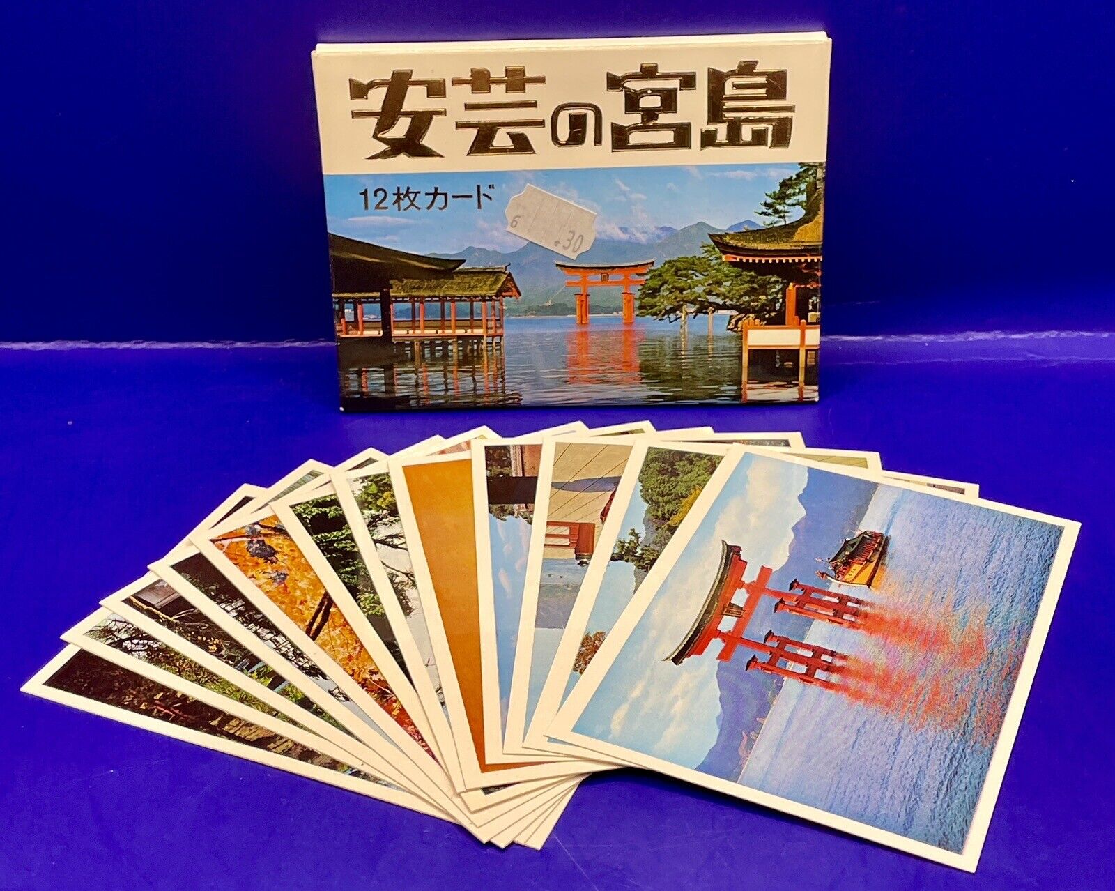 Japan Souvenir Set Of 12 Photographic Images Cards Landmarks 