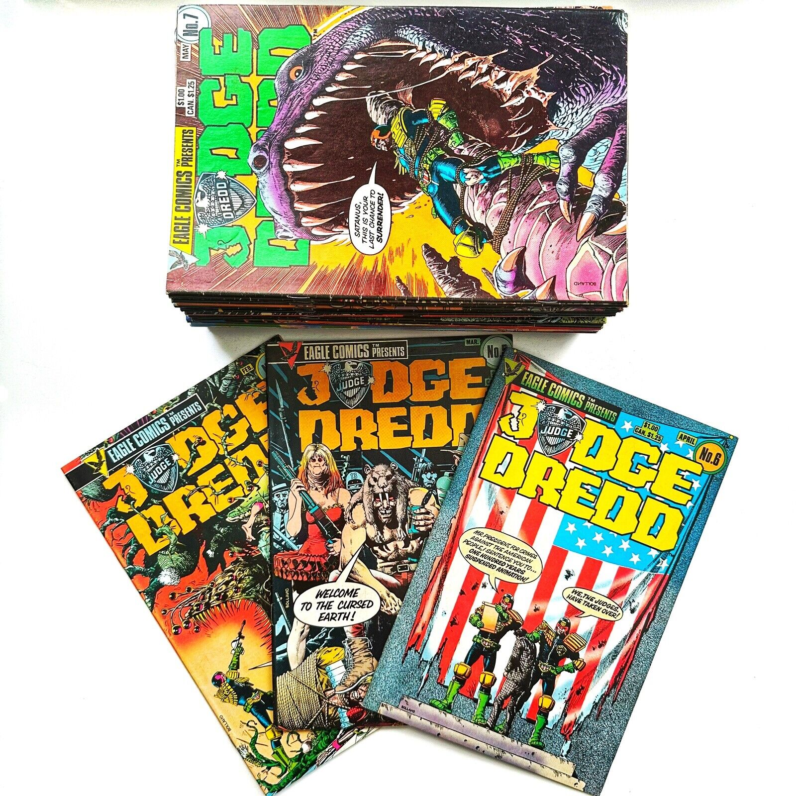 Judge Dredd HUGE LOT 45 COMICS Quality Comics Eagle Comics (near full run) READ