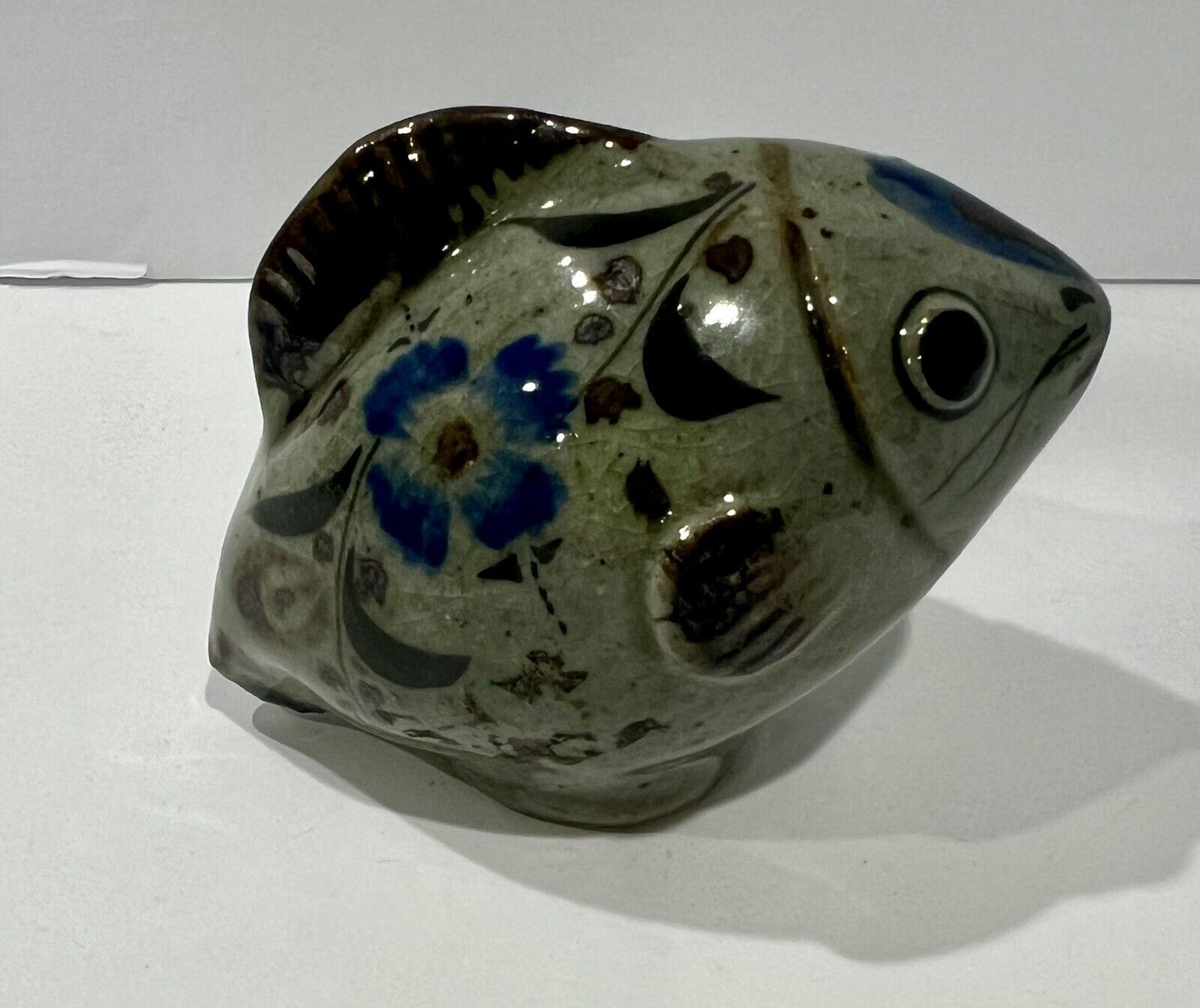 Vintage Jorge Wilmot Signed Mexican Art Pottery Ceramic Fish Figurine