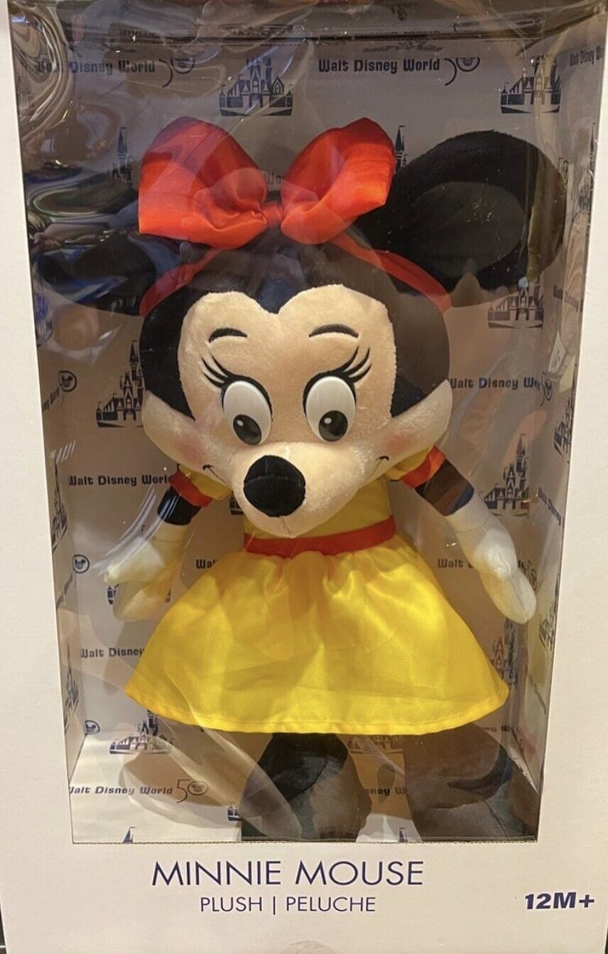 Disney Walt Disney World 50th Anniversary Vault Minnie Plush New with Box