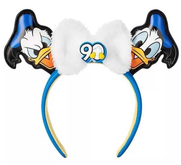 2024 Disney Parks Donald Duck 90th Anniversary Ears Headband NEW