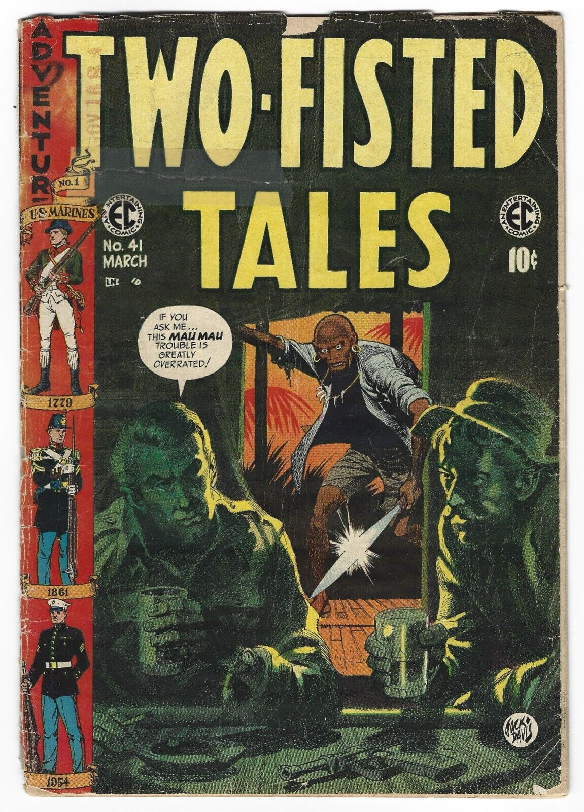 Two-Fisted Tales #41 E.C. Comics🎖️ Fair/Good, (1955) 🎖️Jack Davis LAST ISSUE