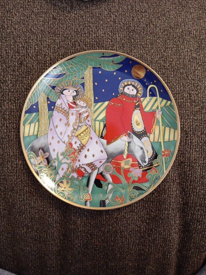 House Of Faberge Collector Plate Journey of the Holy Family 1991 Franklin Mint 