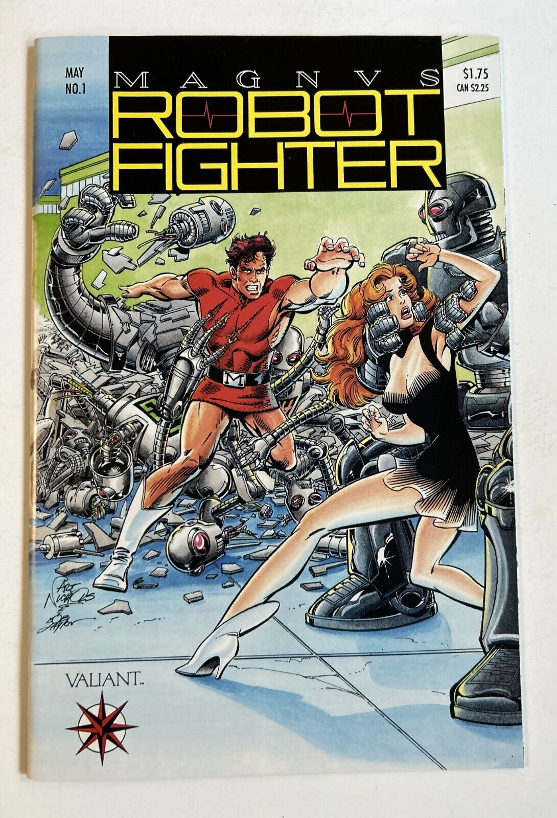 MAGNUS ROBOT FIGHTER #1  Valiant - 1991 Pre Unity W/Card - Jim Shooter