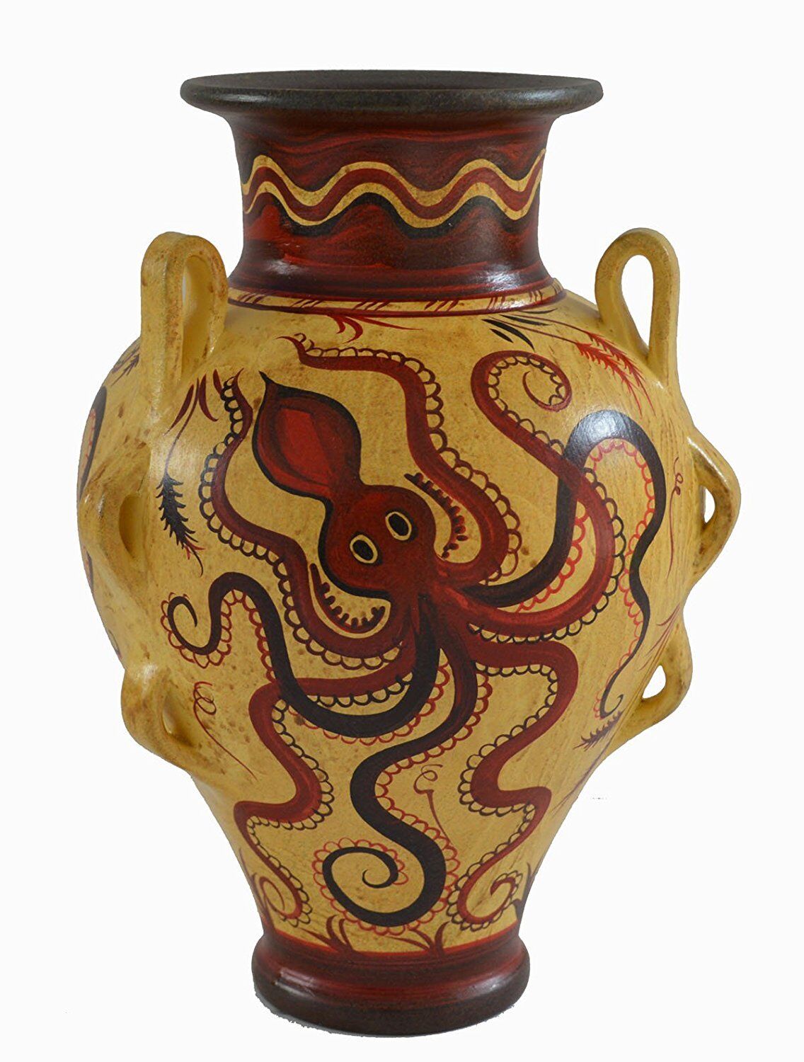 Minoan Pottery Amphora Vase - Octopus Design - Ancient Crete
