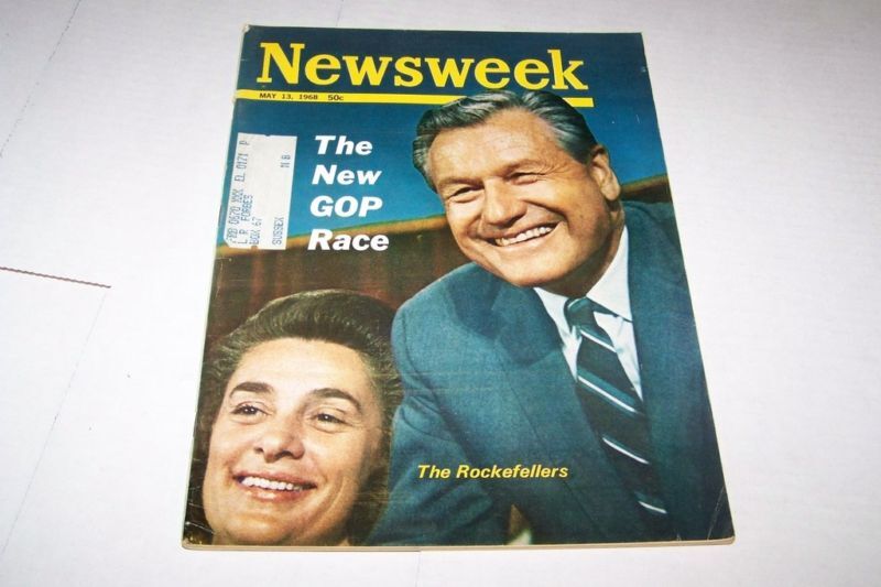 MAY 13 1968 NEWSWEEK magazine GOP - ROCKEFELLERS