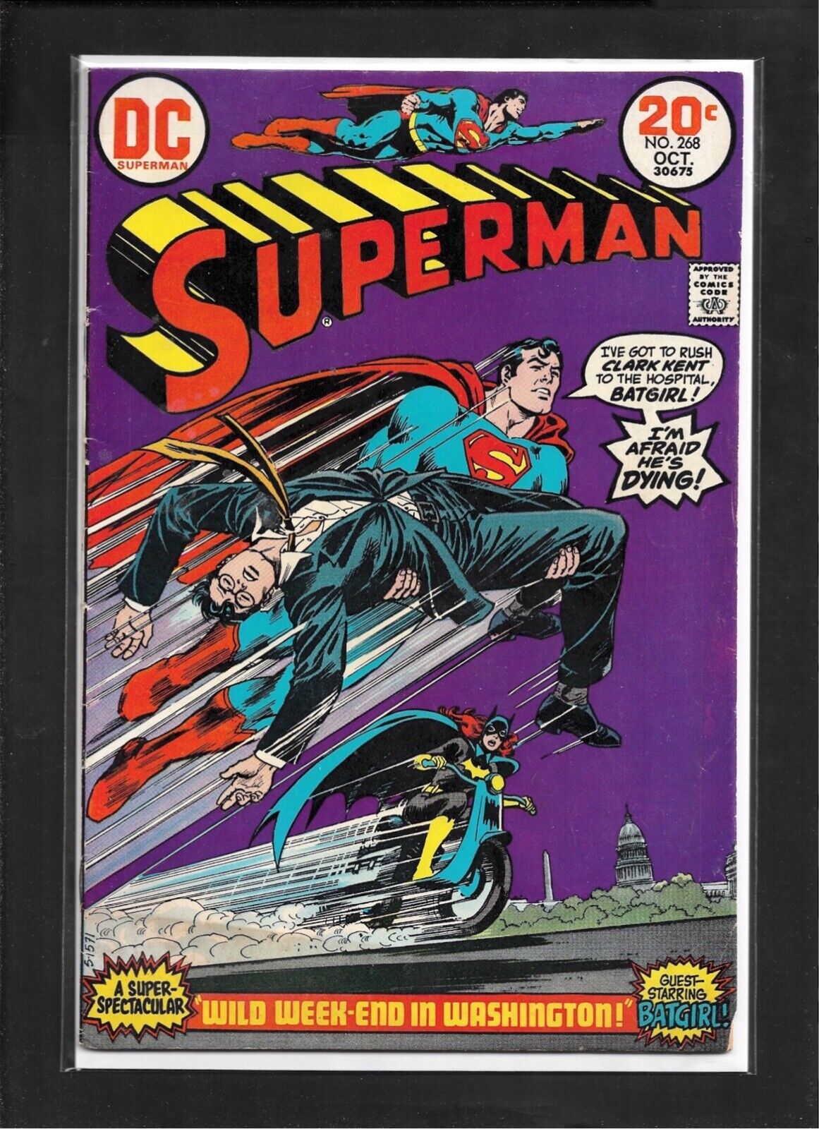 Superman #268 (1973): Superman Batman Batgirl Bronze Age DC Comics FN-