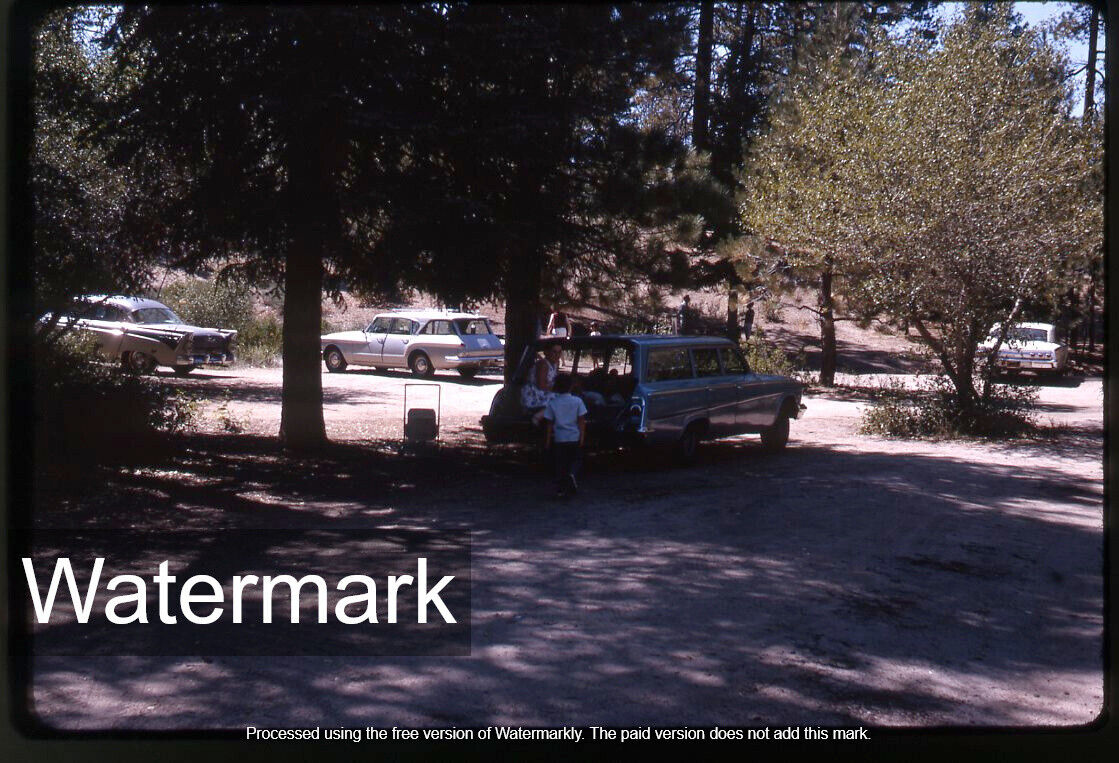 1966 kodachrome Photo slide  Station Wagon Car