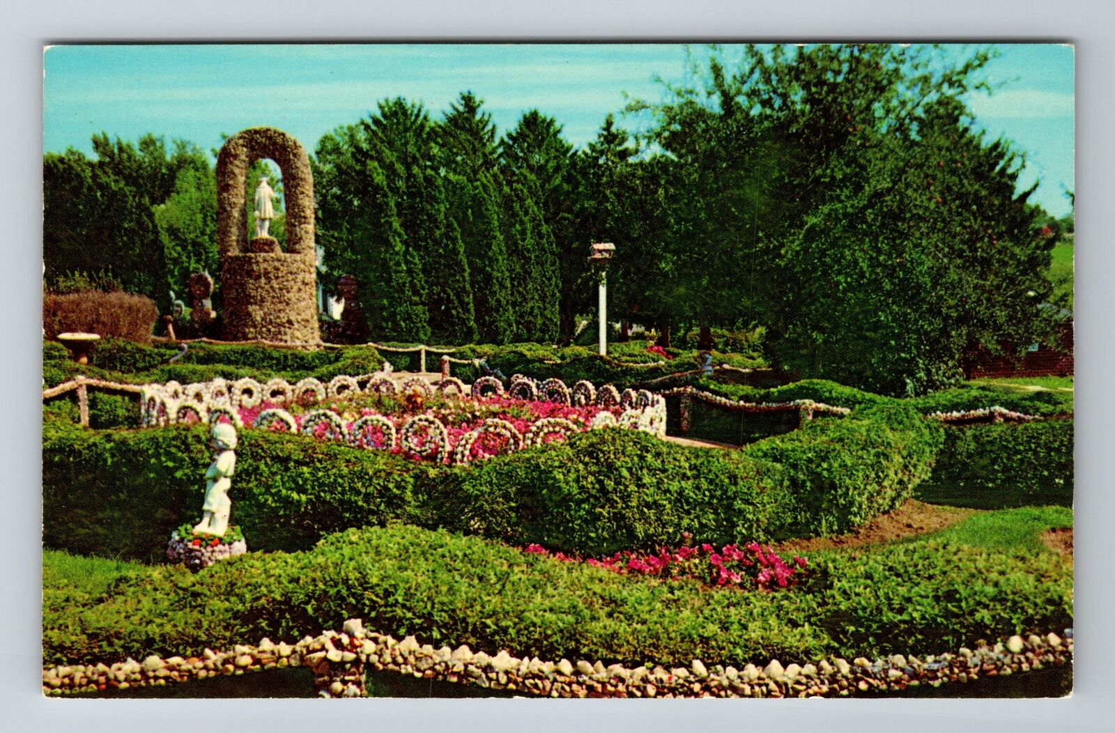 Dickeyville WI- Wisconsin, Grotto Gardens, Antique, Vintage Souvenir Postcard