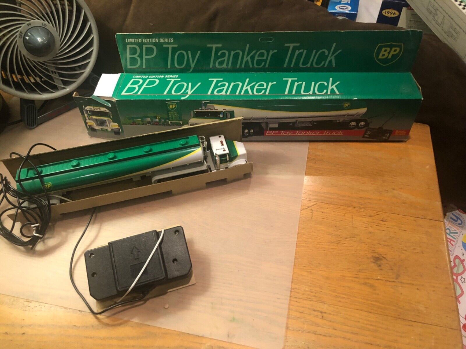 1992 BP TOY TANKER TRUCK WITH WIRED REMOTE LIMITED EDITION SERIES