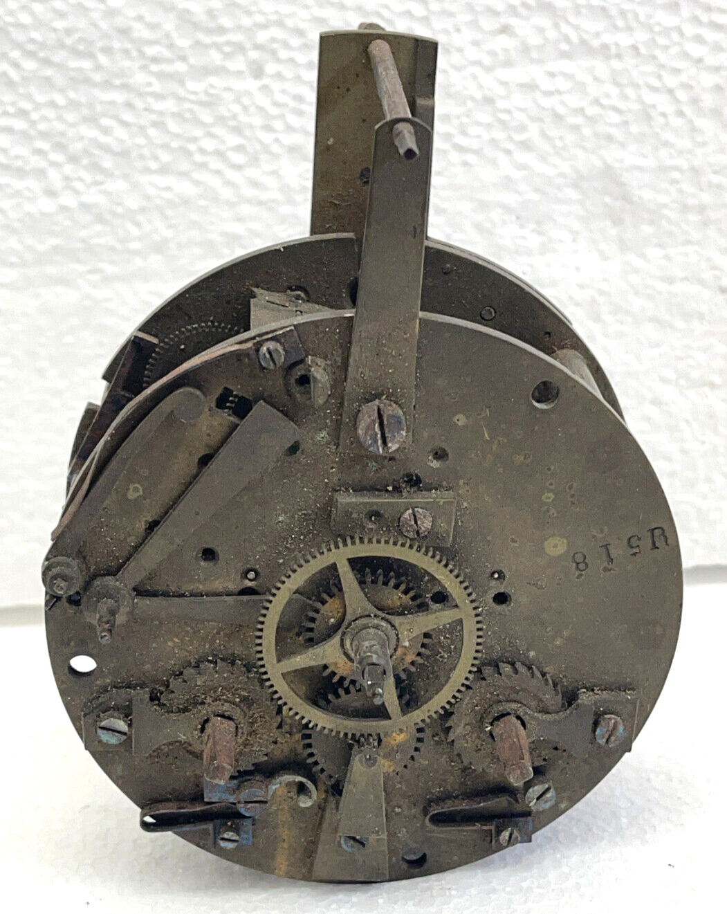 Antique 1855 French Japy Freres Silk Thread Clock Movement