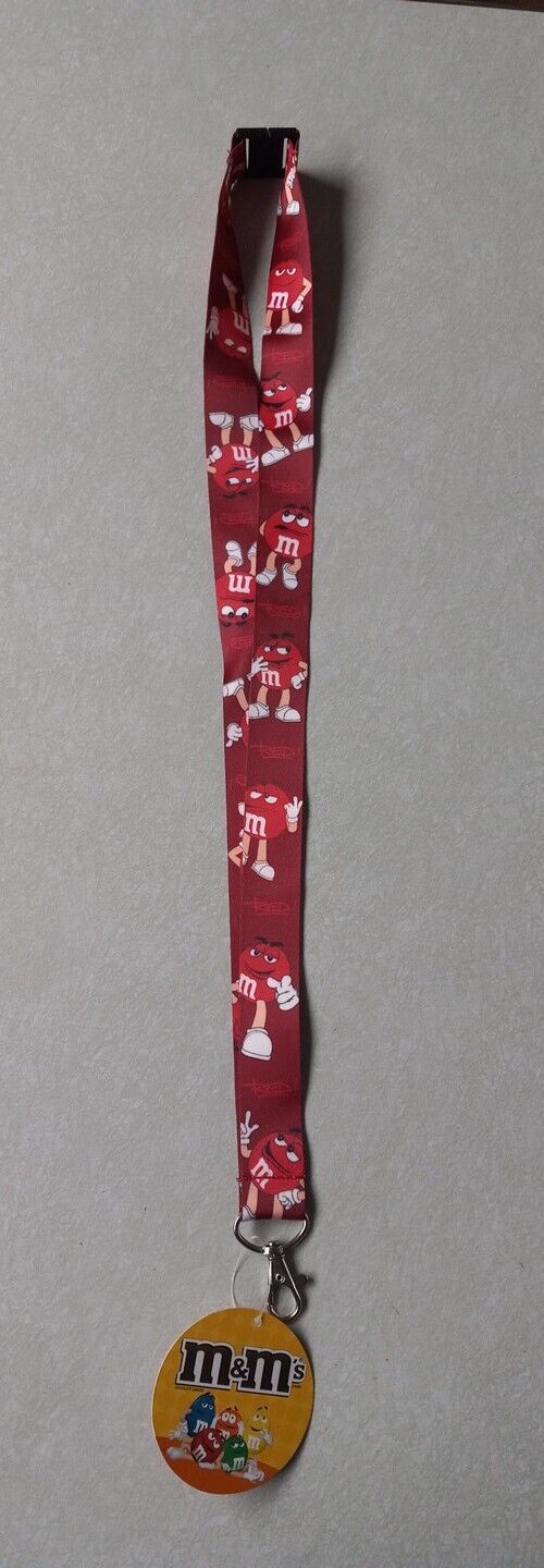 M&Ms Red Candy Official Advertising Lanyard New With Tags 2012 Rare 