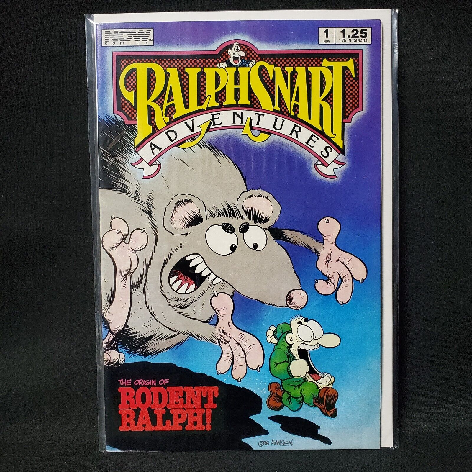 Ralph Snart Adventures Vol 2 #1 1986 Now Comics The Origin of Rodent Ralph