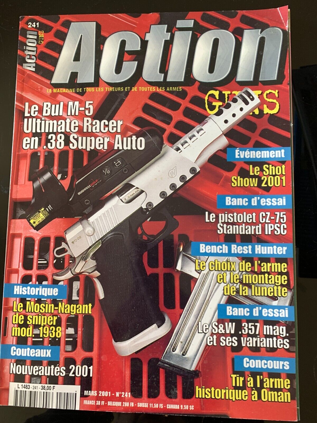 Acrion No. 241 of 3/2001; Le Bul M-5 Ultimate Racer / CZ-75/357 Mag S W Pistol