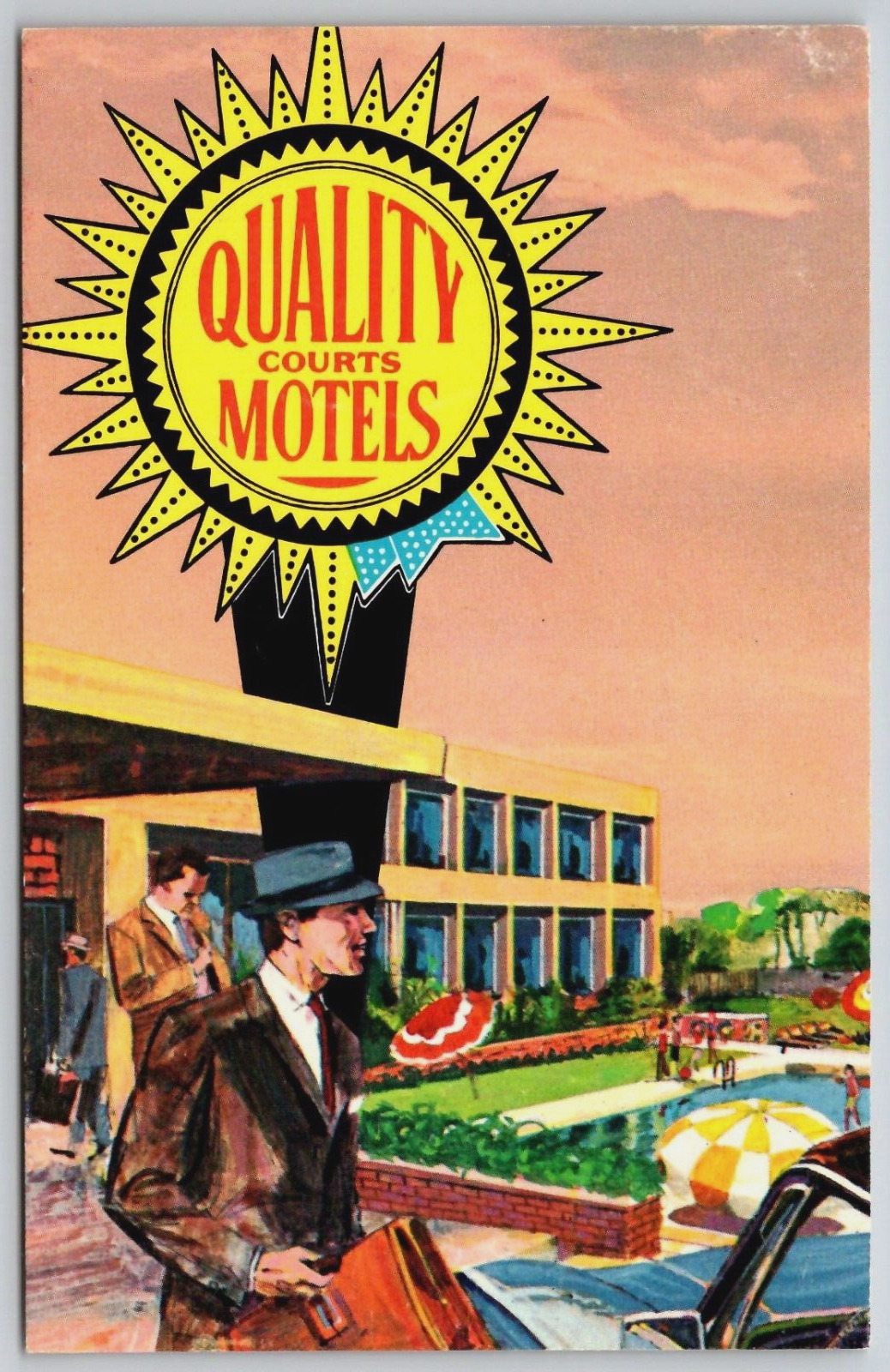 Vintage Postcard - Quality Courts Motel Virginia House - Marion Virginia - VA